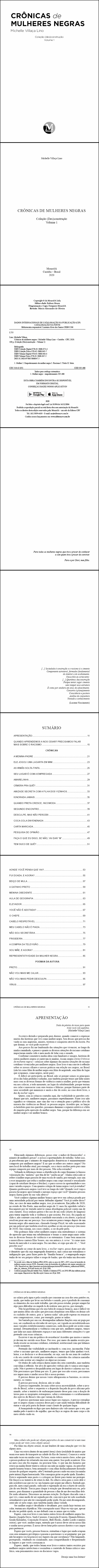 CRÔNICAS DE MULHERES NEGRAS <br> Coleção (Des)construção <br> Volume 1